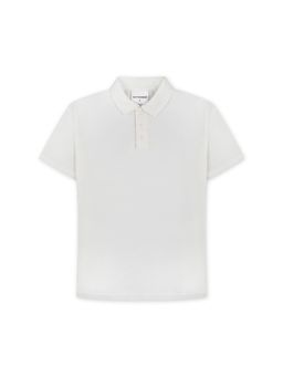 WAKE YOUR DREAMS - Half Sleeve Optic White Polo T-Shirt