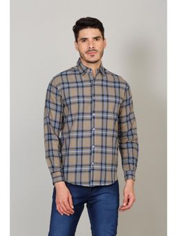 Selfusion - Slate Grey and Chalk White Bold Striped long sleeve Shirt