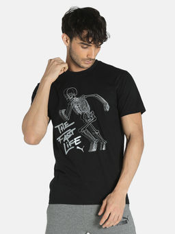 Puma - Graphic Sports Tee Black