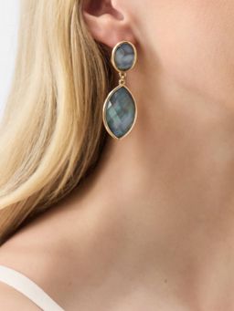 Accessorize London - Women's Statement Resin Stone Drop Earrings
