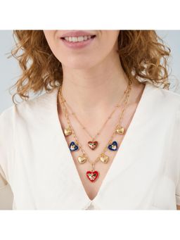 Accessorize London - Women's Heart Pendant Layered Necklace