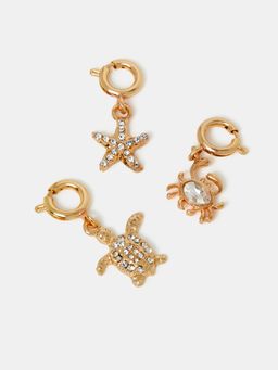 Accessorize London - Women's Sea Friends Jewellery Charms (Pack Of 3)