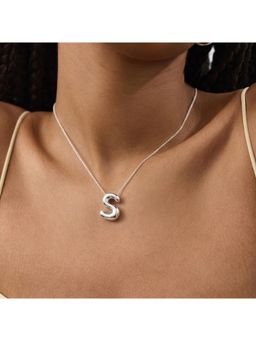 Accessorize London - Women's Bubble Initial (S) Pendant Necklace