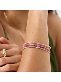 Accessorize London - Women's Sparkle Stretch Bracelets (Pack Of 5)