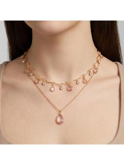 Accessorize London - Women's Gemstone Pendant Necklaces (Pack Of 2)