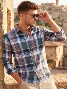 Bewakoof - Mens Checked Casual Shirt