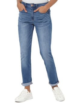 American Eagle - Women Blue High Rise Skinny Kick Jeans