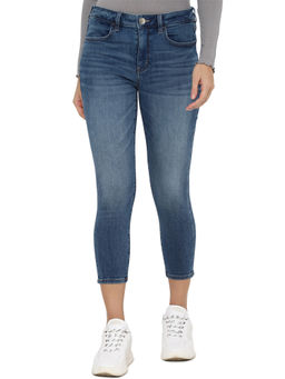 American Eagle - Women Blue Low Rise Crop Jegging