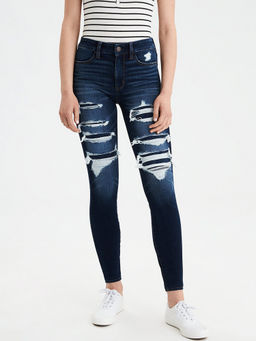 American Eagle - Blue Solid Jeans