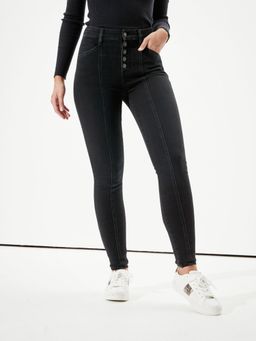 American Eagle - Black Solid Jeans