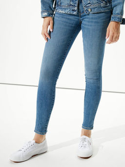 American Eagle - Women Blue Low Rise Jegging