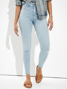 American Eagle - Women Blue Next Level Stretch High Rise Jegging