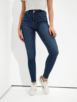 American Eagle - Women Blue Next Level Stretch High Rise Jegging