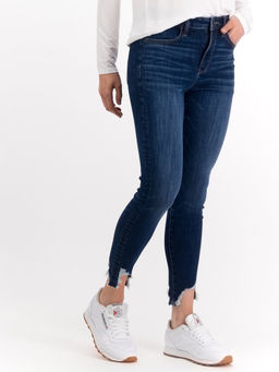 American Eagle - Women Blue Super High Rise Crop Jegging