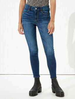 American Eagle - Women Blue Next Level Stretch High Rise Jegging