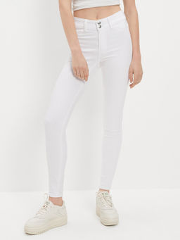 American Eagle - Women White Next Level High V-Rise Jegging
