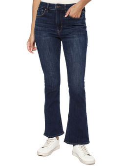 American Eagle - Women Navy Blue Ne(x)t Level High-Waisted Skinny Kick Jeans