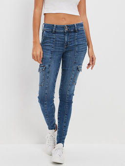 American Eagle - Women Blue High Rise Jegging