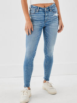 American Eagle - Women Blue High Rise Jegging