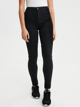 American Eagle - Women Black High Rise Curvy Jegging
