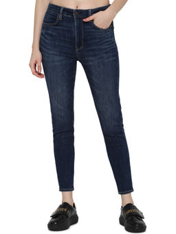 American Eagle - Women Blue Next Level Stretch Super High-Waisted Jegging