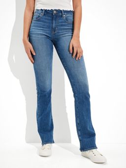 American Eagle - Women Blue High Rise Skinny Kick Jeans