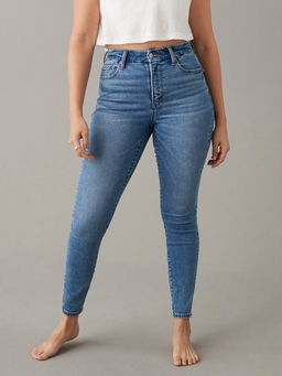 American Eagle - Women Blue Super High Rise Jegging