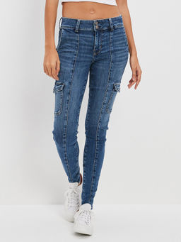 American Eagle - Women Navy High Rise Jegging