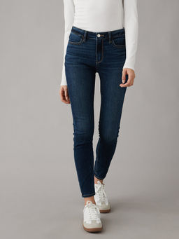 American Eagle - Women Navy High Rise Crop Jegging