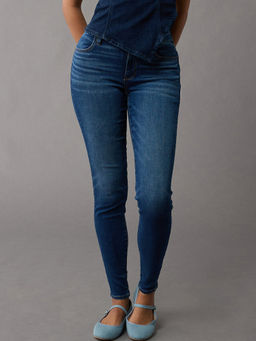 American Eagle - Women Blue High Rise Jegging