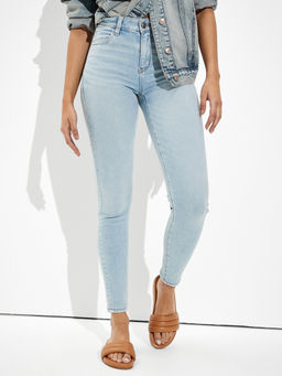 American Eagle - Women Blue High Rise Jegging