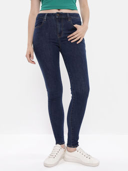 American Eagle - Women Navy High Rise Curvy Jegging