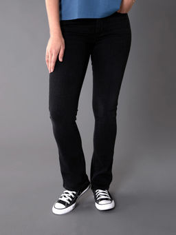 American Eagle - Women Black High Rise Skinny Kick Jeans