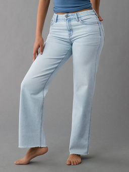 American Eagle - Women Blue High Rise Curvy StovePipe Jeans