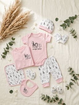 Mama's Care - Jungle Safari Baby Safe Cotton Newborn Hamper