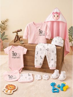 Mama's Care - Jungle Safari Cotton Newborn Gift Hamper
