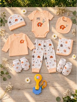Mama's Care - Hello Lil One Baby Safe Cotton Newborn Hamper