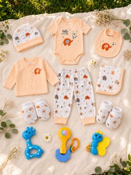 Mama's Care - Hello Lil One Baby Safe Cotton Premium Gift Hamper