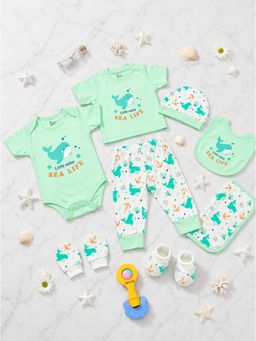 Mama's Care - Sea Life Baby Safe Cotton Newborn Hamper