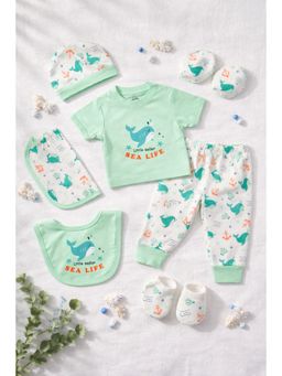 Mama's Care - Sea Life Baby Safe Cotton Baby Shower Hamper