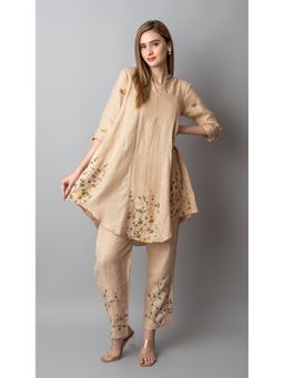 The House of Hemp - Women Beige Latest Stylish Co-Ord (Set of 2)