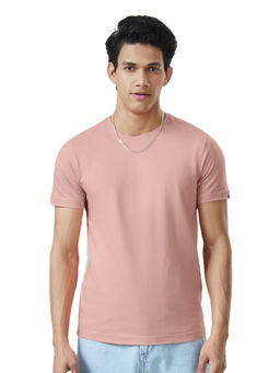 The Souled Store - Solids Fresh Pink T-shirts For Men