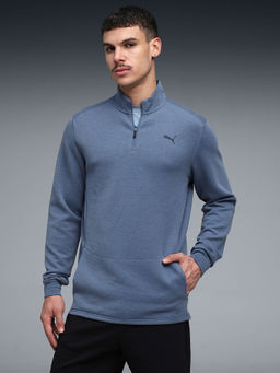 Puma - Blue Cloud Spun Men 1/4 Zip Training Sweatshirt