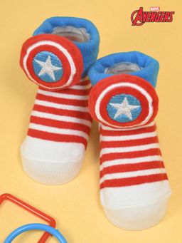 Yellow Bee - Multi-Color Cotton Character Socks (12-24 Months)