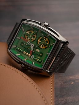 French Connection - Men's Green Dial Analog Watch- FCM02GNM (M)