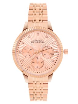 French Connection - Women's Rose Gold Dial Analog watch- FCN072RGM (M)