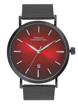 French Connection - Men's Maroon Dial Analog watch- FCN086BM (M)