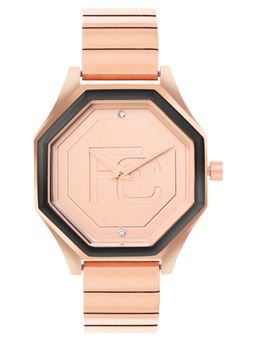 French Connection - Women's Rose Gold Dial Analog watch- FCN090BRGM (M)