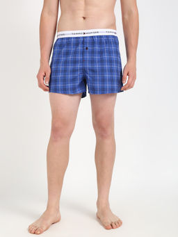 Tommy Hilfiger - Mens Blue Checks Boxer