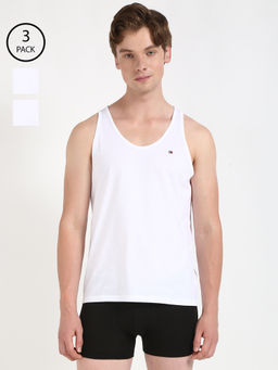 Tommy Hilfiger - Solid White Vest (Pack of 3)